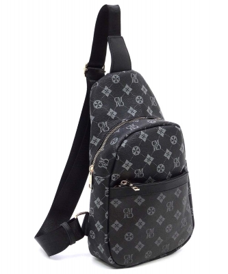 Monogram Sling Backpack CM750 BLACK
